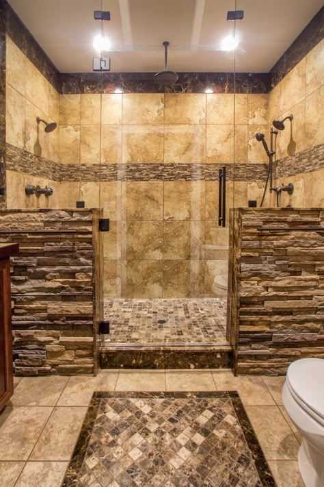 Dream Shower, Rustic Bathroom Designs, Luxury Tile, Master Shower, Bad Inspiration, Rustic Bathrooms, Bathroom Remodel Shower, Shower Tile Designs, Dream Bathrooms