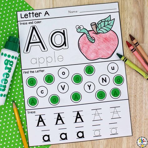 Letter Recognition Printables, Letter A Recognition Activities, Letter A Printables Free, Letter Recognition Activities Preschool Free Printables, English Worksheets For Kindergarten Letter Recognition, Toddler Letter Recognition Activities, Letter Review Preschool, Letter A Preschool Activities, Preschool Alphabet Printables Free