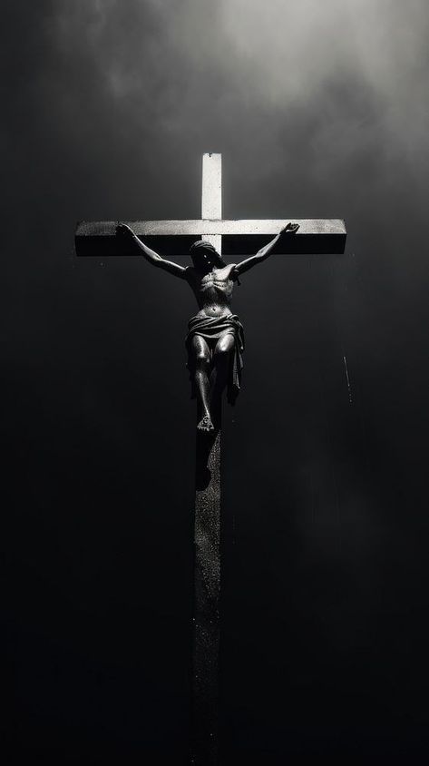 Dark Jesus Wallpaper, Crucifix Wallpaper, Black Cross Wallpaper, Jesus Wallpaper Aesthetic Black, Cross Wallpaper Iphone, Dark Catholic Aesthetic, Jesus Christ Wallpaper, Cruz Wallpaper, Wallpapers Jesus