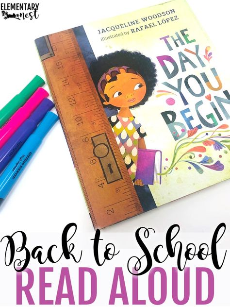 First Day Read Alouds 3rd Grade, The Day You Begin Activities, The Day You Begin Book Activities Free, Back To School Book Activities, The Day You Begin, Back To School Books For Preschool, The Day You Begin Book Activities, Back To School Themes For Elementary, First Day Of School Books