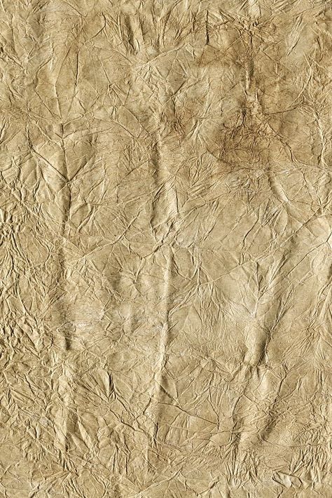 Old crumpled paper texture background, yellow design | free image by rawpixel.com / Ake Old Fabric Texture, Crumpled Paper Textures, Distressed Paper, Crushed Paper, Paper Texture Background, Cut Out Art, Crumpled Paper, Yellow Design, Texture Abstract