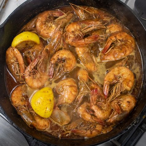 New Orleans BBQ Shrimp Cajun Bbq Shrimp New Orleans, Bbq Shrimp New Orleans, New Orleans Bbq Shrimp Recipe, Head On Shrimp, Cabana Recipes, Bbq Shrimp Recipe, Seafood Extravaganza, New Orleans Bbq Shrimp, Shrimp Bbq Recipes