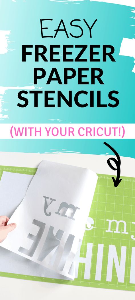 Freezer Paper Crafts, Freezer Paper Stenciling, Cricut Help, Cricut Mat, Cricut Supplies, Cricut Stencils, Cricut Explore Projects, Cricut Expression, How To Make Stencils