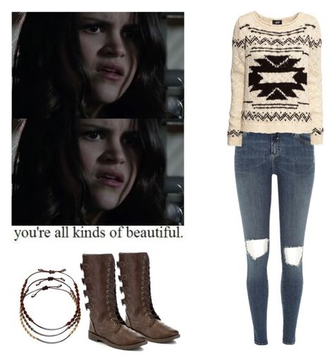 Hayden Romero Outfits, Hayden Romero, Chan Luu, Teen Wolf, Brown Boots, Polyvore Fashion, Distressed Jeans, River Island, H&m