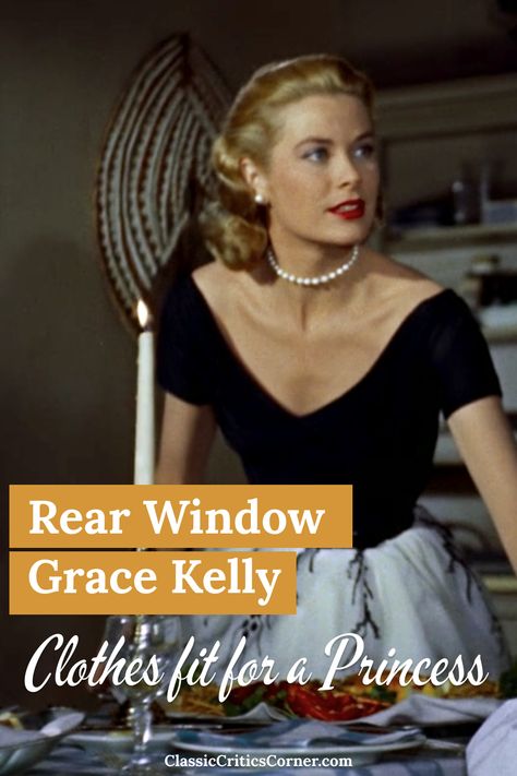 rear window grace kelly movie Golden Age Of Hollywood Aesthetic, Grace Kelly Fashion, Grace Kelly Rear Window, Hitchcock Blonde, Rear Window Movie, Edith Head Fashion, Old Hollywood Aesthetic, Old Hollywood Hair, Classic Movie Quotes