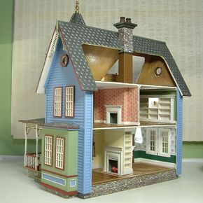 The Fairfield: Fairfield 5 Fairfield Dollhouse, Fairfield House, Chimney Pots, Cardboard Dollhouse, Dollhouse Interiors, Dollhouse Design, Storybook Homes, Dollhouse Miniatures Kitchen, Doll House Plans