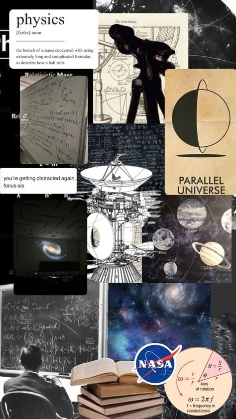 Vintage Wallpaper Aesthetic, Branches Of Science, Science Girl, Astronomy Science, Aesthetic Study, Physics And Mathematics, Aerospace Engineering, Academic Motivation, Study Motivation Inspiration