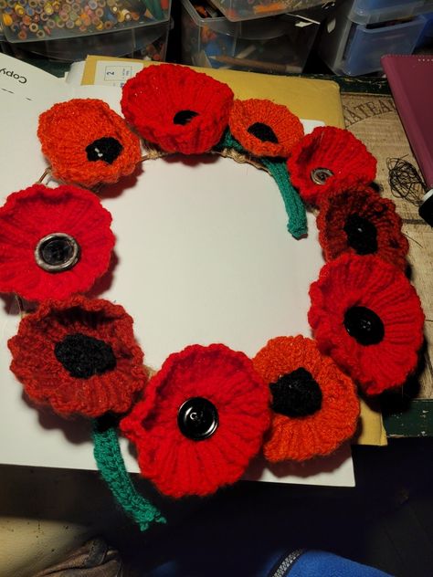 Witchcraft Stuff, Poppy Wreath, Flower Garland, Flower Garlands, Poppy Flower, Poppies, Flowers