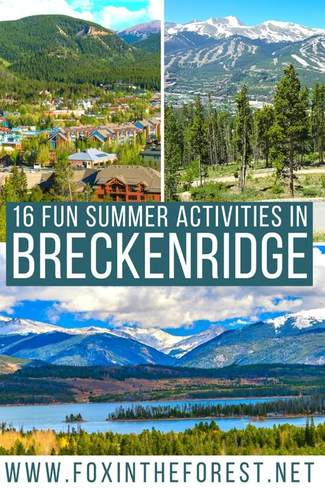 16 Best Things to do in Breckenridge in Summer + Secret Local Tips Denver Colorado Vacation, Breckenridge Colorado Summer, Breckenridge Summer, Colorado Vacation Summer, Colorado Family Vacation, Colorado Bucket List, Things To Do In Summer, Colorado Travel Guide, Road Trip To Colorado