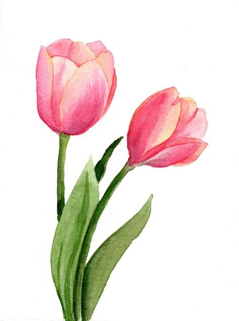 GUEST ARTIST: "Madly, Deeply In Love With Watercolor" by Disha Sharma ~ Doodlewash® Tulip Watercolor, Tulip Drawing, Tulip Painting, Tulips Art, Watercolor Tulips, Madly Deeply, Watercolor Bouquet, Soyut Sanat Tabloları, Cat Air