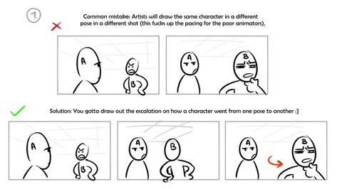 Animatic Tips, Storyboard Tips, Storyboard Reference, Storyboard Examples, Animation Tips, Storyboard Drawing, Comic Book Layout, Storyboard Illustration, Animation Storyboard