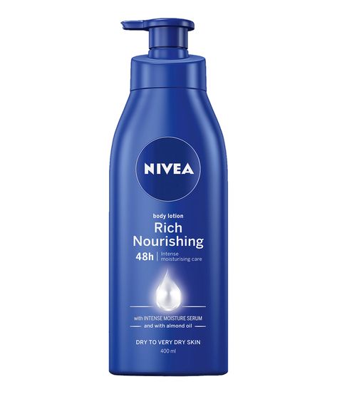 Rich Nourishing Body Lotion For Dry Skin - NIVEA Nivea Lotion, Dry Skin Body Lotion, Extra Dry Skin, Lotion For Dry Skin, Skin Lotion, Body Milk, Lavandula Angustifolia, Smoother Skin, Moisturizing Lotions