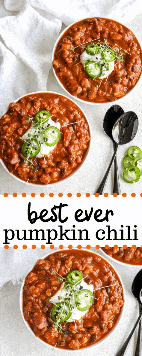 Pumpkin Turkey Chili, Chili Instant Pot, Erin Lives Whole, Traditional Turkey, Turkey Pumpkin Chili, Pumpkin Chili Recipe, Pumpkin Puree Recipes, Pumpkin Turkey, Chili Recipe Turkey