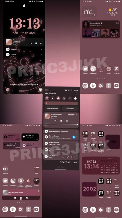 Apps 👇 Phone Screen Themes, Phone Themes Samsung, Samsung Organization, Samsung Homescreen Layout Ideas, Android Organization, Organize Phone Apps, Cell Phone App, Samsung Home, Iphone Ideas