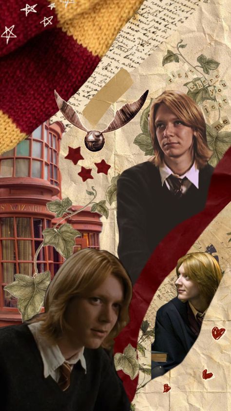 when i’m in a soft hair battle and my opponent is fred weasley😞 #fredweasley #gryffindor #harrypotter #harrypotteraesthetic #hogwarts #red Weasley Wallpaper, Weasley Aesthetic, Phelps Twins, Oliver Phelps, Fred And George Weasley, Weasley Twins, Harry Potter Houses, Fred Weasley, George Weasley