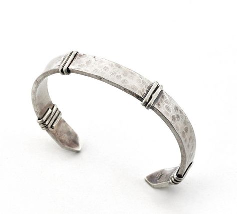 Rustic Meets Modern, Textured Ring Band, Mens Cuff Bracelets, Hammered Silver Ring, Cuff Bracelets Handmade, Men's Bracelets, Wide Cuff Bracelets, Mens Bracelet Silver, Rustic Jewelry