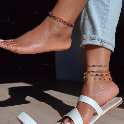 Rainbow anklet set of 6 Kshs 1800 Can also come as a set of 4 at kshs 1000 Rainbow Anklet, Cute Anklets, Bf Picture, Ankle Bracelets, Summer 2024, Anklets, Beaded Jewelry, Rainbow, Quick Saves