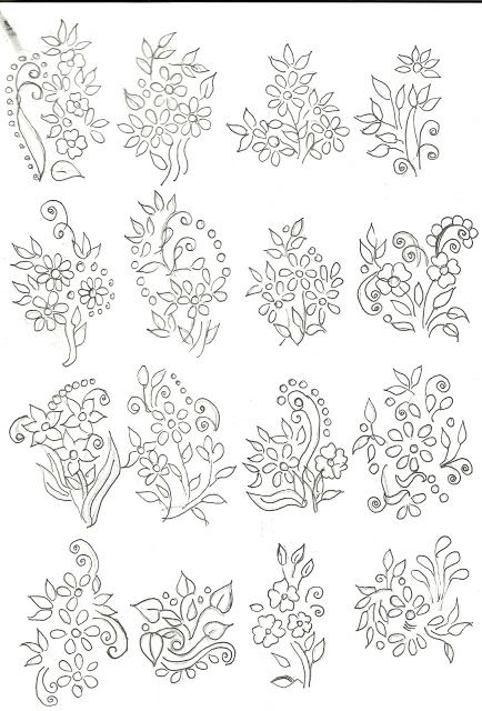 Mehndi,sketch,embroidery,painting: embroidery Floral Motif Design Embroidery, Motif Design Pattern Embroidery, Fabric Paint Designs For Sarees, Small Motifs Embroidery, Hand Embroidery Designs For Sarees, Fabric Painting Fabric Paint Designs Patterns, Dress Painting Designs, Saree Embroidery Patterns, Embroidery Designs For Sarees