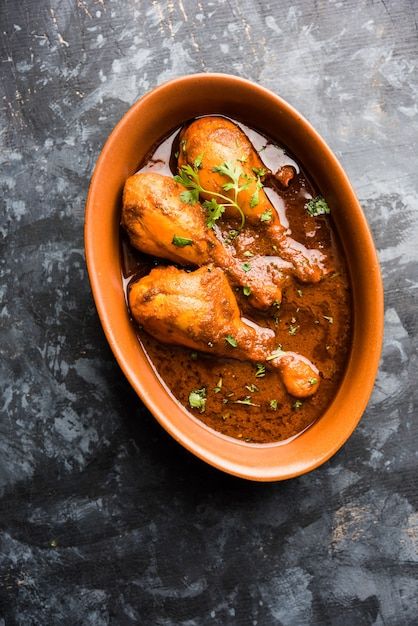 Chicken curry with legs or drumstick or ... | Premium Photo #Freepik #photo #butter-chicken #chicken-masala #chicken-curry #indian-curry Curry Indian, Curry Recipes Indian, Chicken Masala, Recipes Indian, Indian Curry, Chicken Curry, Butter Chicken, Curry Chicken, Curry Recipes