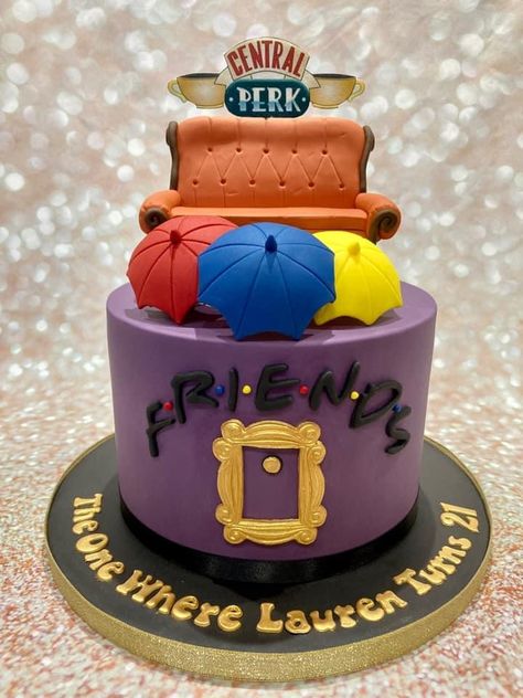 My 14th Birthday, Friends Birthday Cake, 14th Birthday Cakes, Friends Birthday Party, Friends Cake, 50th Birthday Cake, S Cake, The One Where, Cool Birthday Cakes