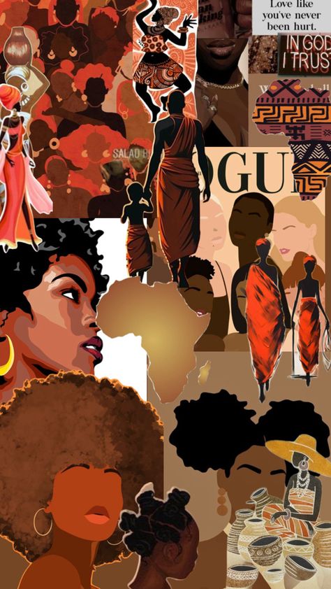 Africa Wallpaper Aesthetic, Africa Aesthetic Wallpaper, Iphone Wallpaper Landscape, African People, Fashion Collage, Black Aesthetic Wallpaper, Black Excellence, Black Culture, Black People