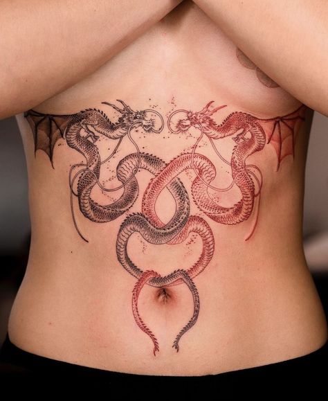 Hand Tattoos For Women Unique Ideas, Dragon Tattoo Stomach, Avatar Dragon, Oozy Tattoo, Instagram Avatar, Dragons Tattoo, Hip Thigh Tattoos, Dragon Tattoo For Women, Pen Tattoo