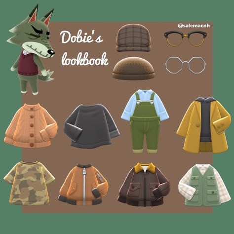 Mandy 🌿 on Instagram: “❗️(Villagers included - Dobie, Coco, Sydney, Merry, Deirdre, Julian, Katt) ❗️I changed the layout of how I wanted to make the pics so that…” Acnh Villagers Gift Guide, Acnh Villagers Lookbook, Acnh Dobie Yard, Acnh Villager Lookbook, Dobie Animal Crossing, Dobie Acnh, Acnh Villager Gift Guide, Acnh Gift Guide, Cottagecore Essentials