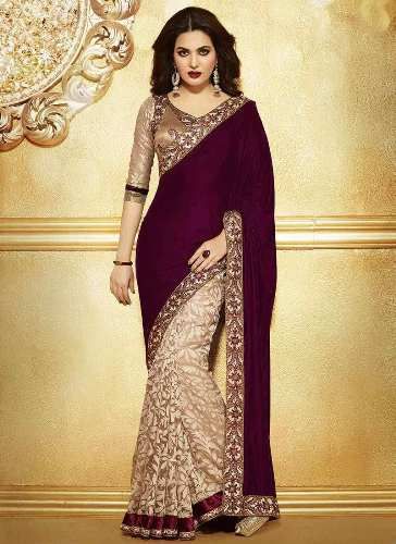 Velvet Saree, Saree Bollywood, Salwar Kamiz, Ethnic Sarees, Ghagra Choli, Indian Clothes, Indian Sari, Saree Dress, Desi Fashion