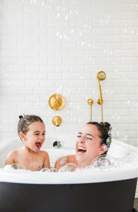 Me on social media: Ya’ know, just here... taking a bubble bath with my daughter. Love her so much.   Also me, like, in real life: OLIVIA YOU ARE NOT SUPPOSED TO EAT THE BUBBLES...  GEEEEZUZ. SPIT THEM OUT FOR GOD’S SAKE!!!  - - -  Yup. I’m both. Pretty much.   www.mayicarles.com Bath Time Photography, Mommy And Me Bathtub Photoshoot, Bath Photoshoot, Photo Bubbles, Kids Bubble Bath, Also Me, Colloidal Oatmeal, Love Her So Much, Baby Bath Time