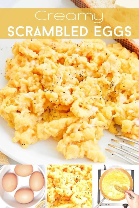 Over the years, my husband obsessed with making rich and creamy eggs without adding milk. He finally perfected his technique, and I'm sharing all his tips and tricks for scrambling eggs. Here are the secret tips on How to Make Creamy Scrambled Eggs. Scrambled Eggs Without Milk, Easy Scrambled Eggs, Fruit Vegetable Smoothie, Make Ahead Breakfast Casserole, Creamy Scrambled Eggs, Basic Cooking, Creamy Eggs, Cooking Basics, Delicious Dinner Recipes