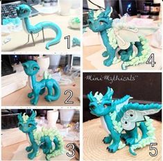 Clay Dragon Tutorial, Polymer Clay Dragon Tutorial, Dragon Tutorial, Polymer Clay Dragon, Dragon Crafts, Clay Dragon, Polymer Clay Figures, Dragon Sculpture, Polymer Clay Sculptures