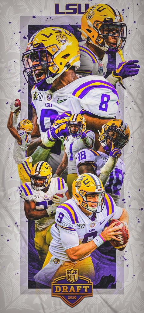 Lsu Wallpaper Iphone, Lsu Football Wallpaper, Lsu Tigers Football Wallpaper, Lsu Wallpaper, Football Wallpaper Iphone, College Football Art, Joe Borrow, Football Drip, Sports Wallpaper