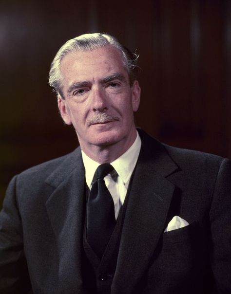 Anthony Eden, 1st Earl of Avon (1897-1977), a Conservative politician who served three periods as Foreign Secretary and then a relatively brief term as Prime Minister from 1955 to 1957, when he resigned in the wake of the Suez crisis. Anthony Eden, Greg Wise, Lord Mountbatten, British Prime Ministers, Isabel Ii, Matt Smith, Winston Churchill, British History, Prime Minister