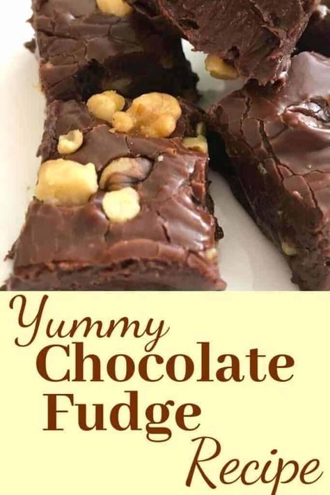 Chocolate Walnut Fudge Recipe, Church Dinner Ideas, Funfetti Fudge, Easy Homemade Fudge, Easy Chocolate Fudge Recipe, Slow Cooker Ground Beef Recipes, Walnut Fudge Recipe, Tater Tot Casseroles, Buffet Food Ideas