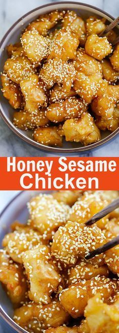 Honey Sesame Chicken | Recipes Note Honey Sesame Chicken Recipe, Honey Sesame Chicken, Sesame Chicken Recipe, Honey Sesame, Recipes Asian, Diy Easy Recipes, Honey Sauce, Sesame Chicken, Honey Chicken