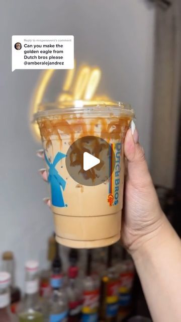 Amber Alejandrez on Instagram: "Dutch Bros Golden Eagle at home 🦅#dutchbros #goldeneagle #dutchbroscoffee #icedcoffee #coffeetok #nespressovertuo #brevillebaristaexpress #beveragegirlies #starbucksrecipe" Dutch Bros Kicker Recipe, Golden Eagle Drink, Golden Eagle Dutch Bros Recipe, Dutch Bros Golden Eagle Recipe, Dutch Bros Golden Eagle, Iced Chai Latte Recipe, Dutch Bros Drinks, Chai Latte Recipe, Breville Barista Express