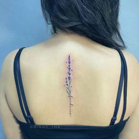 Lavender Tattoo Back, Tummy Scar Tattoo, Lavender Tattoos, Dainty Tats, Cool Little Tattoos, Bracelet Tattoos, Lily Flower Tattoos, Lavender Tattoo, Idea Tattoo