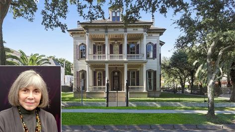 A Victorian mansion once owned by novelist Anne Rice has come back on the market. The “magnificently restored" New Orleans home is listed for $4.5 million. New Orleans Mansion, New Orleans House, Folk Victorian, Victorian Mansion, Anne Rice, New Orleans Homes, Victorian Mansions, Scary Places, Walk In Wardrobe