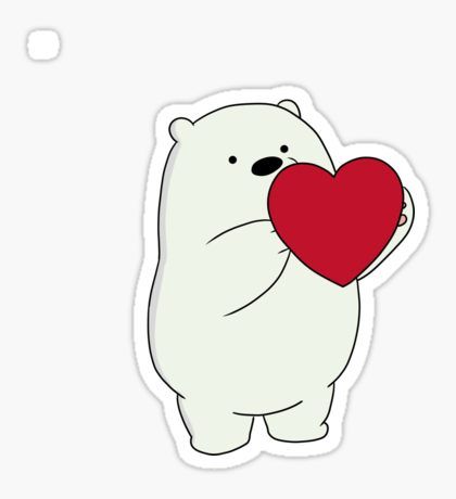 Ice Bear Sticker, We Bare Bears Ice Bear, Bare Bears Ice Bear, Ice Bear, Bear Sticker, We Bare Bears, Bare Bears, Polar Bear, Bears