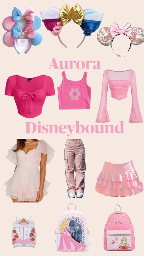 Princess Aurora Disney outfit Sleeping Beauty Disneybound, Disneybound Princess, Aurora Disneybound, Disneyworld Outfits, Disney Vacation Outfits, Disney Parks Outfits, Disney Princess Halloween Costumes, Disney Character Outfits, Disney Bound Outfits Casual