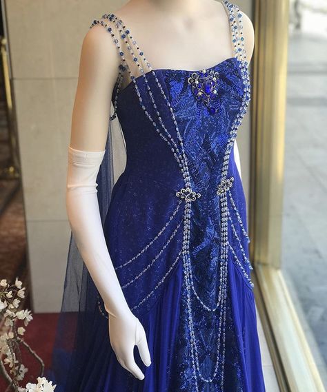 Blue Anastasia Dress, Princess Luigi, Anastasia Costume, Anastasia Cosplay, Musical Dress, Disney Princess Inspired Outfits, Anastasia Broadway, Anastasia Musical, Anastasia Dress