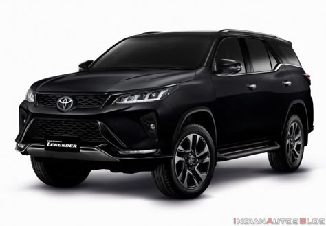 Toyota Fortuner Legender Black Front Quarters Fortuner Legender Black, Toyota Fortuner Interior, Toyota Fortuner Legender, Fortuner Legender, 7 Seater Suv, Toyota Suv, New Luxury Cars, Reverse Parking, Toyota Fortuner