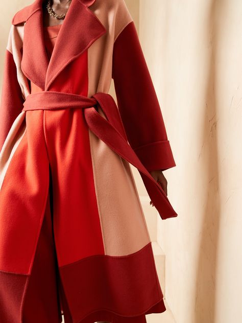 Red wool coat