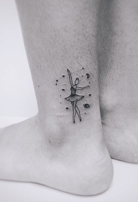 Ballerina Fairy Tattoo, Ballerina Tattoo Ideas, Tiny Dancer Tattoo, Dancer Tattoo Ideas, Ballet Dancer Tattoo, Dancer Tattoos, Ballet Tattoo, Filter Tattoo, Dancing Tattoo