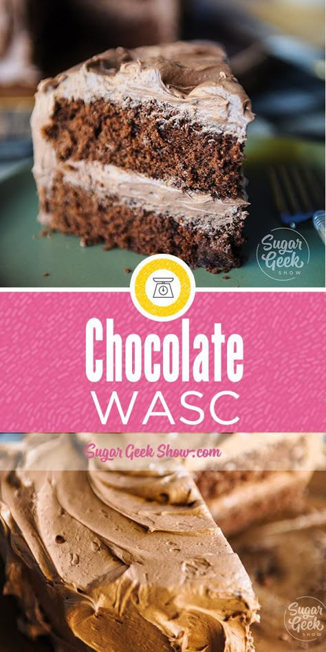 Sugar Geek Chocolate Cake, Chocolate Wasc Cake Recipe, Wedding Cake Recipe From Mix Boxes Chocolate, Sugar Geek Show Recipes, Doctored Chocolate Cake, Bakery Favorites, Wasc Cake, Wasc Cake Recipe, Doctored Cake Mix Recipes