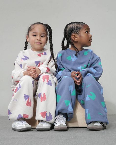 Matching sets for matching friends 😍😍 Sweetest duo Heir and Zaiyah by @herecitosmom Matching Friends, Stripy Tops, Kidswear Trends, Pinterest Predicts, Milk Teeth, Kids Street Style, Korean Kids, Kids Streetwear, The Duo