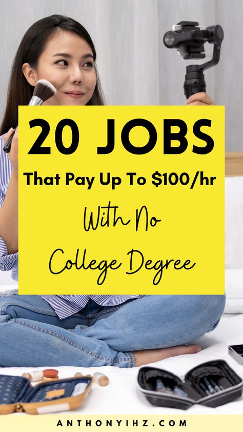 20 Jobs That Pay Up To $100/hr Jobs For Women No Degree, High Paying Online Jobs, High Paying Remote Jobs, Etsy Dropshipping, Online Job Ideas, Job Hacks, Typing Jobs From Home, Online Jobs For Moms, Amazon Jobs