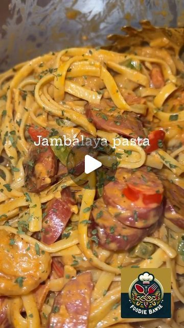 FoodieBawse on Instagram: "Jambalya Pasta Yummy!!!
Recipe by @imtheofficialdarlene 

#jambalaya #pastapasta #pastalover #pastarecipe #louisianafood #goodfood #letseat  #recipes #recipeoftheday #dinnerinspo #roodie #dinnerinspiration #dinnertonight  #dinnerfood #yummyfood #deliciousfood #lunchideas #lunchinspiration #cookwithme  #sundaydinner #homemadecooking #homemadefood  #homemadewithlove  #homecookingisthebest #yummyfood #deliciousfood #dinnertonight #easymeals #quickmeals #easyrecipes #quickrecipes #foodie #quickandeasymeals" Shrimp And Sausage Recipes, Jambalaya Recipe Crockpot, Jambalaya Pasta Recipe, Shrimp And Sausage Pasta, Jambalaya Pasta, Seafood Dinners, Fettuccine Noodles, Jambalaya Recipe, Southern Dishes