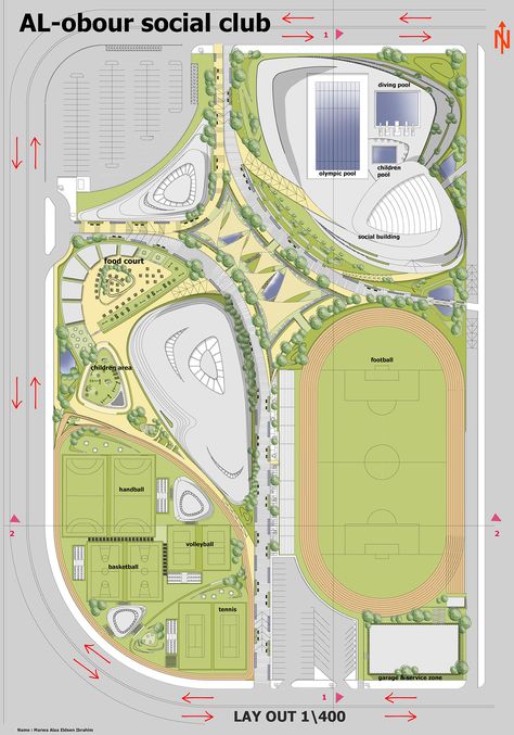 Sport Complex Concept, Social Sports Club Architecture, Sports Complex Plan Architecture, Sport Facility Architecture, Sports Hub Architecture, Sports Architecture Design, Sports Park Design Landscape, Sports Complex Site Plan, Sport Park Design