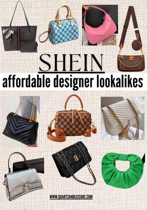 Today’s post features all the best deisgner dupe bags on Shein in 2022, and they’re all under $30! Find all your favorite designer dupe handbags for less! You can also use my code QUARTZ3155 for an additional 15% off your order. Leather Hand Bags For Women, Small Purses And Handbags, Anthropologie Mirror, Classy Purses, Spring Purses, Side Purses, Trending Handbags, How To Look Expensive, Hand Bags For Women